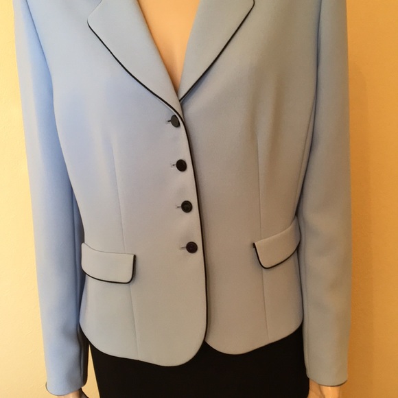 STRESA ASL Blue/Black Jacket Skirt Suit Size 14 BRAND NEW - Picture 4 of 9